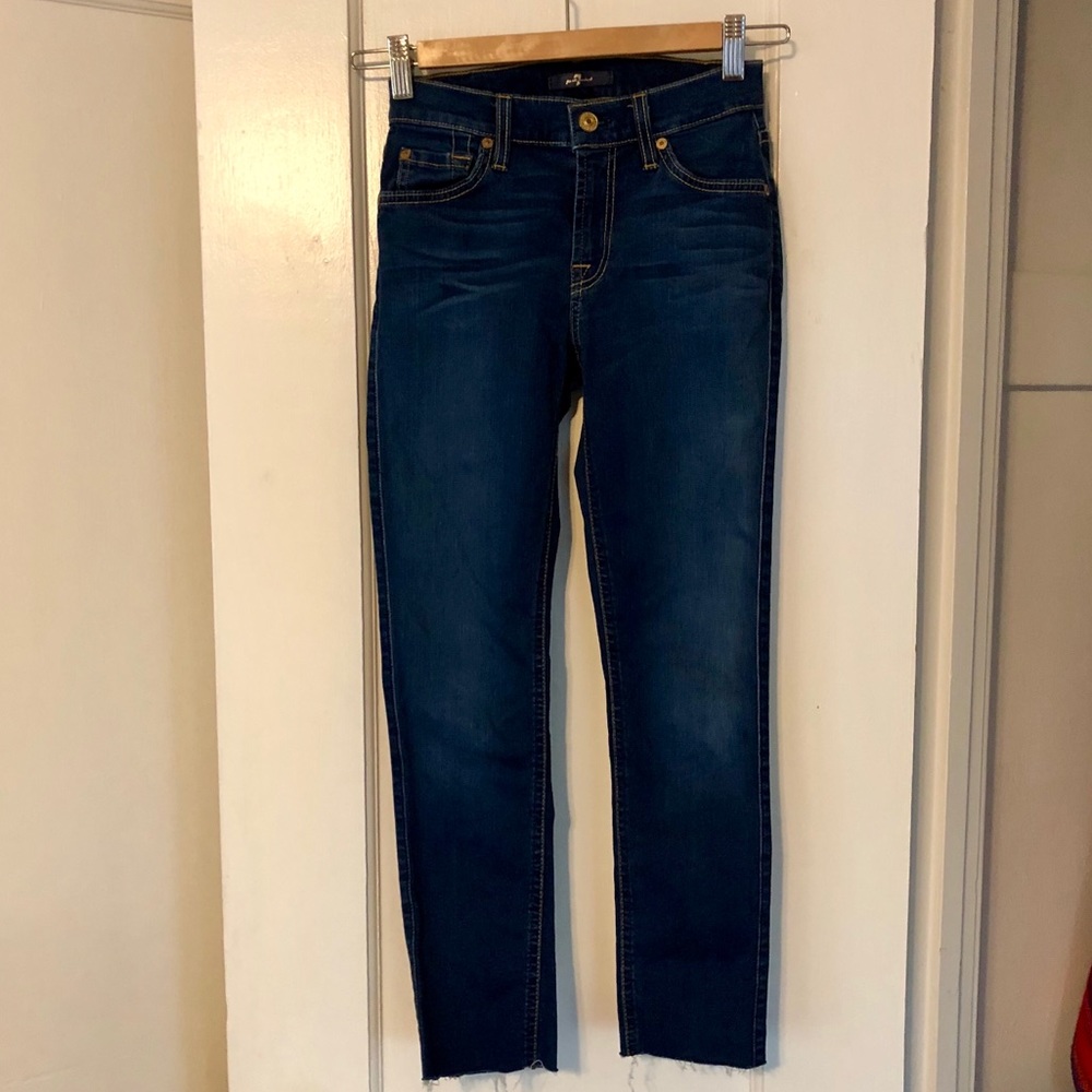 7 for All Mankind Skinny Cutoff Jeans 24